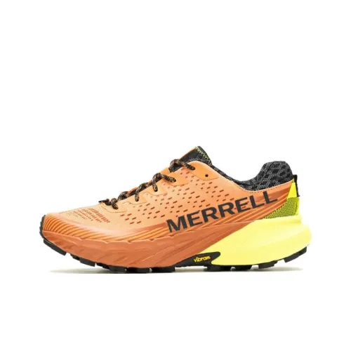 MERRELL Agility Peak 5 противоскользящие устойчивые к истиранию низкие кеды для бега по пересеченной местности Мужские Оранжевые