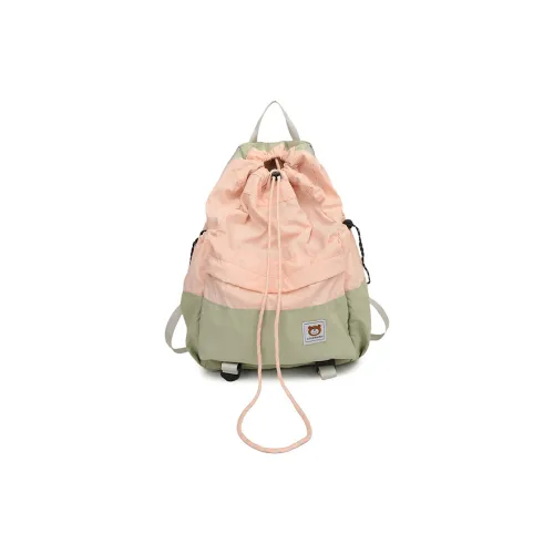 morellybear Ткань Рюкзак Стандартный Женский Зеленый Розовый Черный