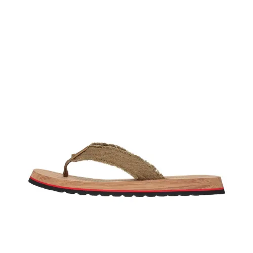 Skechers Устойчивые к истиранию Шлепанцы Мужские Коричневые