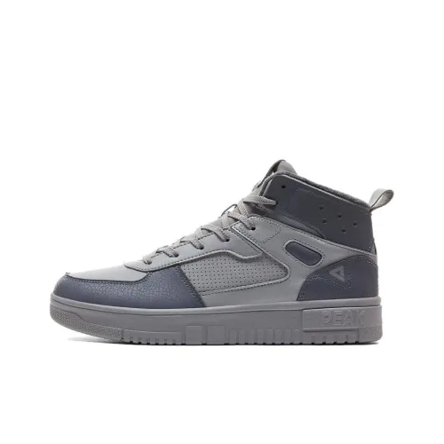 PEAK Скейтборд Кроссовки Высокие Серые Мужские