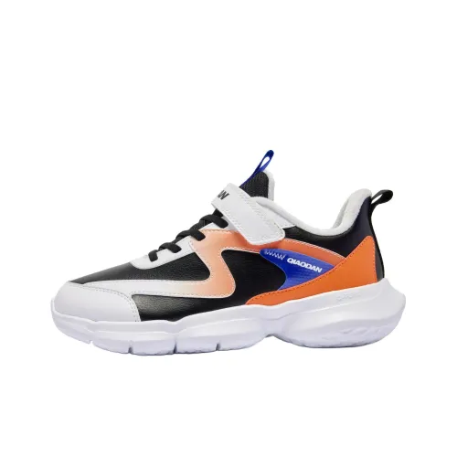 QIAODAN Детская повседневная обувь Низкий топ Черный/Атомный оранжевый Для школьного возраста