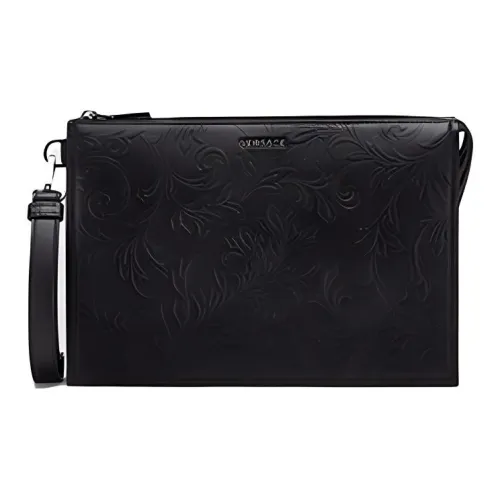 FANSIZHE VERSACE Клатч из коровьей кожи Мужской Черный