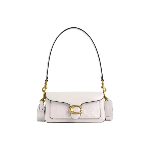 COACH Tabby Лакированная кожа Сумка через плечо Сумка Маленькая Женская Мел