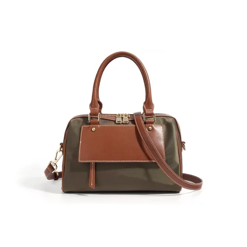 NIUMJ Корова Спилок Сумка через плечо Сумка среднего размера Женская Винтажная зеленая Серая Абрикосовая