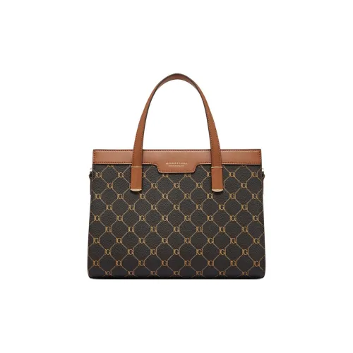 Geshiman ПВХ Сумка через плечо Сумка Большая Женская Кофейная Экрю