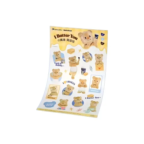 LUCKIN COFFEE Милый Butter Bear Стикер Мерч по IP