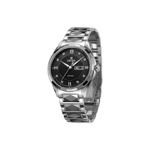 EBOHR Master Collection Кварцевый механизм нержавеющая сталь ремешок мужские часы черный циферблат