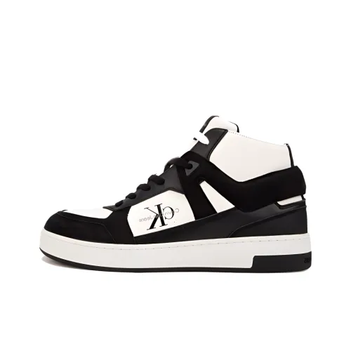 CKJ CALVIN KLEIN JEANS Скейтборд Кроссовки Высокие Космос Черный Мужской