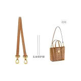 MCM Корзина Сумка Желтая Коричневая 1,1 см Ширина Тела 60 см с Металлическим Защитным Кольцом*2