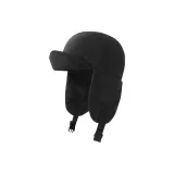 Утепленный пилотка - черный