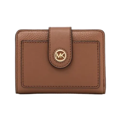 MICHAEL KORS Кошелек из коровьей кожи маленький женский темно-коричневый