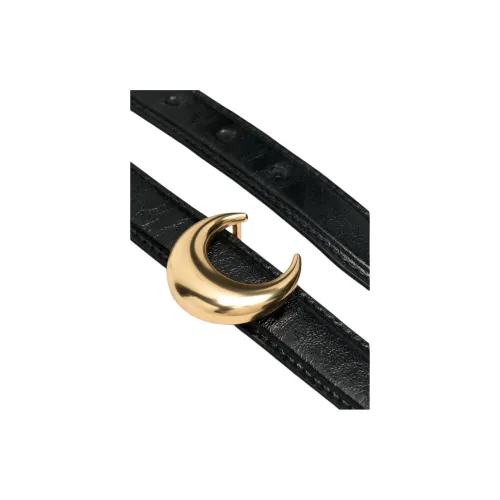 Marine Serre Телячья кожа Кожаные ремни Унисекс Черный