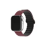 Apple Silicone Magnetic Ring Clasp, Red & Black  
Яблоко, силикон, магнитный, кольцо, застежка, красный и черный