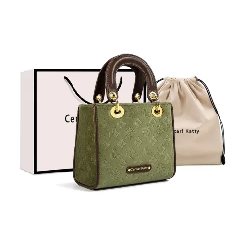 CentarlKatty Полиуретан Синтетическая Кожа Ручная Сумка Сумка через плечо Женская Велюр Зеленая