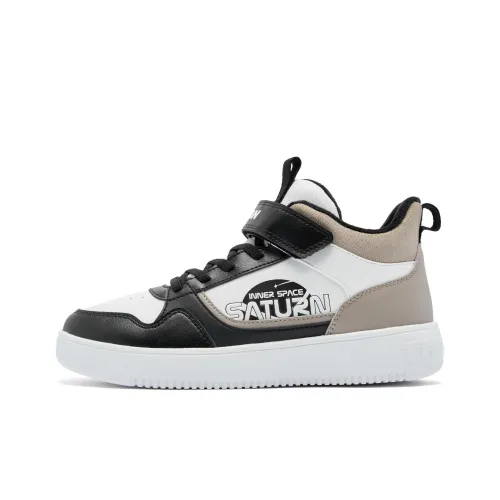 QIAODAN Slip-resistant Shock Absorbers MID Топ Kids Lifestyle Shoes Black QIAODAN Противоскользящие амортизаторы Slip-resistant MID Топ Kids Lifestyle Shoes Черный