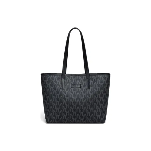 NIUMJ Сумка через плечо из синтетической кожи большая женская трюфельно-черная