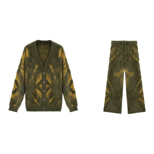 CICADAHOME Border God Пижамный комплект Мужской Моховый зеленый