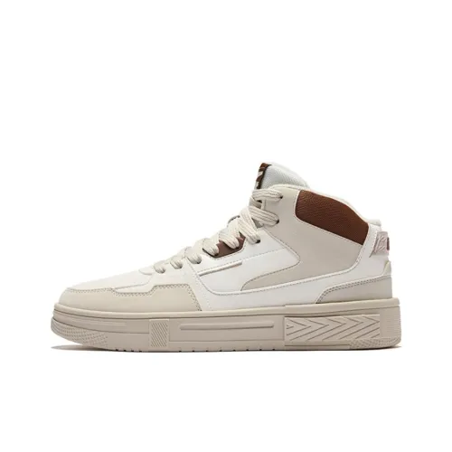 Erke Covenant 3,0 Slip-on Устойчивый к истиранию Высокий топ Скейтборд Кроссовки Мужской Микрокристаллический Белый Пемзовый Серый