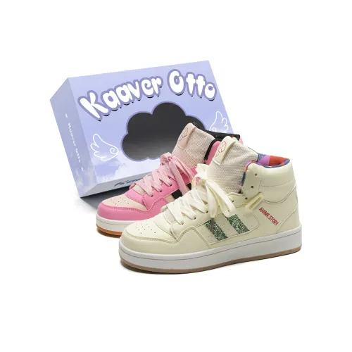 KAAVER OTTO Коробка Включено Износостойкий и Легкий MID Топ Скейтборд Кроссовки Унисекс Несовпадающие