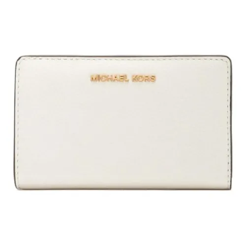 MICHAEL KORS Litchi Grain Кожа Кошелек Средний Женские Bright White