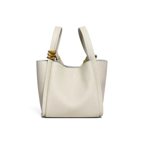 NIUMJ Сумка из крупнозернистой текстуры кожа коровы одно плечо маленькая женская молочный коктейль белый радужный желтый слоновый серый