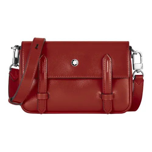 MONTBLANC Meisterstuck Full Коровья кожа крупнозернистая Курьерская сумка Сумка через плечо Мини Мужская Красновато-коричневый