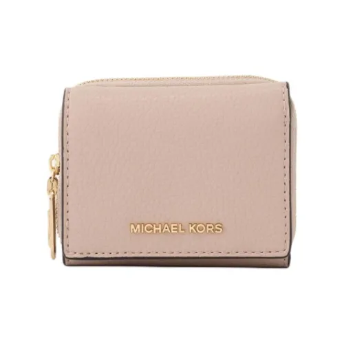 MICHAEL KORS Litchi Grain Кожа Кошелек Маленький Женский Розовый