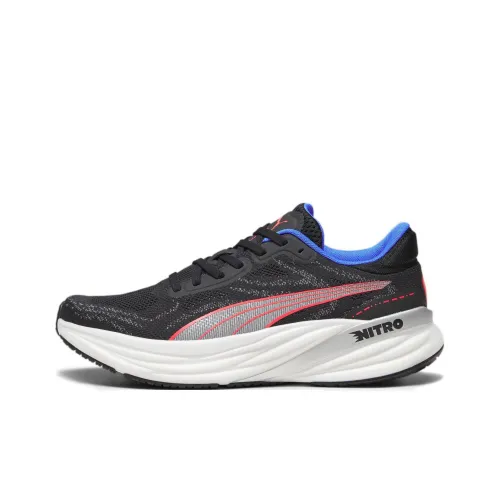 PUMA Magnify Nitro 2 Slip-Resistant Низкий Топ Бег на длинные дистанции Обувь Мужская Черная Красная