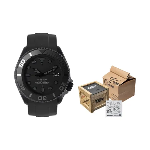 Vencrew Автоматический Механический Movement Унисекс Часы 42,5mm*46,4mm*15mm Черные