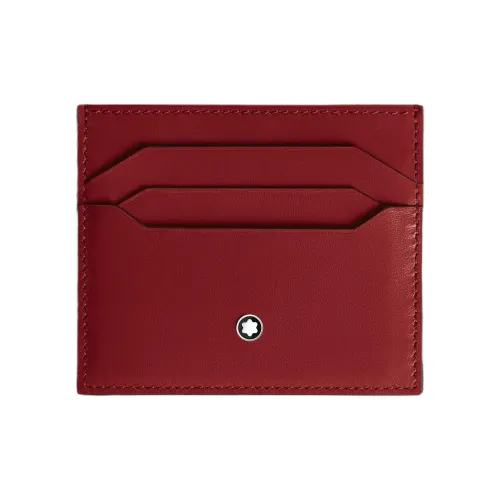 MONTBLANC Meisterstuck Full Коровья кожа Зернистая текстура Держатель для карт Стандартный Мужской Красный Коричневый