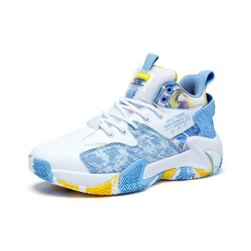 TONYBEAR Устойчивый к истиранию противоскользящий MID Топ Баскетбольные кроссовки Унисекс