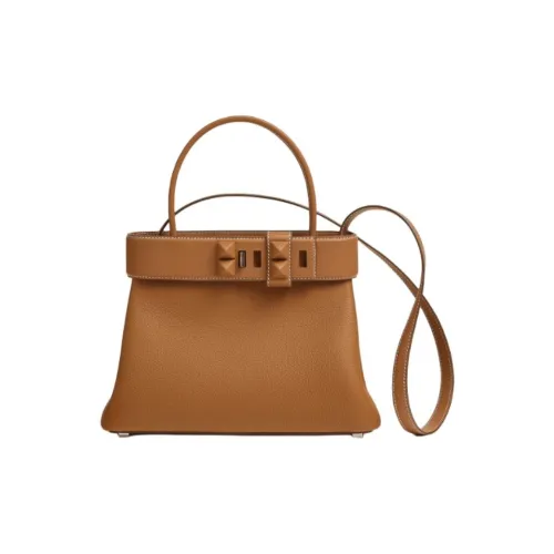 HERMES Medor Коровья кожа Togo Swift Кожа Сумка через плечо Сумка Женская Коричневая