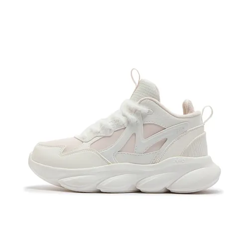 361° Slip Устойчивый к истиранию Теплоизоляционный Низкий Топ Повседневные Беговые кроссовки Женские Белые Розовые