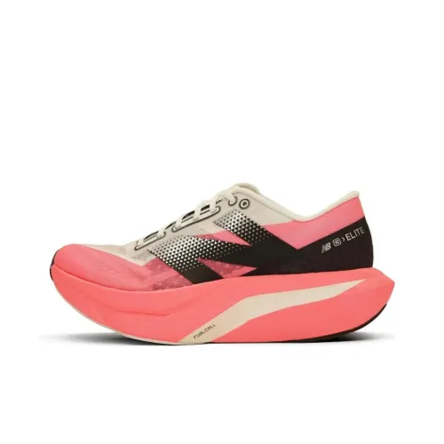 New Balance совместный Elite v4 Low Top Повседневные Беговые кроссовки Женские Розовый Белый Черный