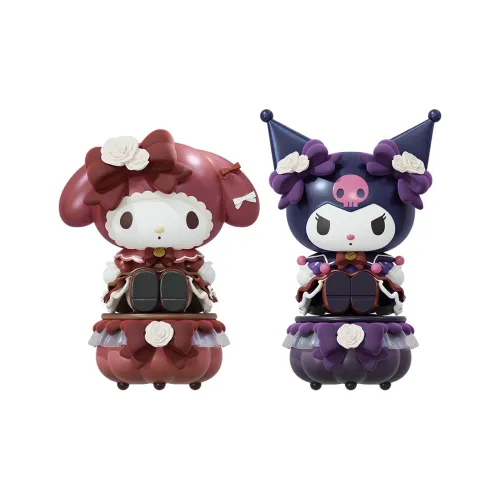 Wolf Bowang x Sanrio Rose and Rose Collection Kuromi My Melody Настольный украшение Большой Орнамент Мерч по IP