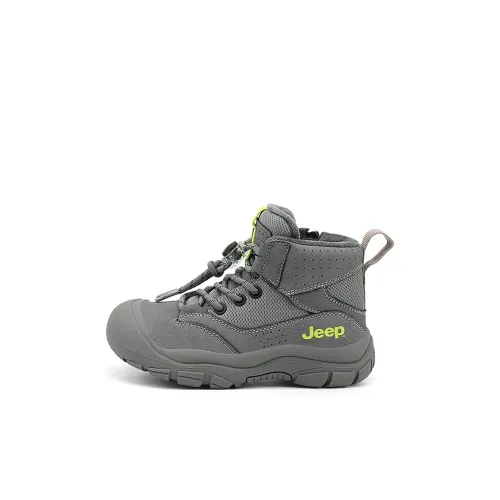 JEEP Детские утепленные сапоги High Top Угольный Серый/Неон Зеленый Kids