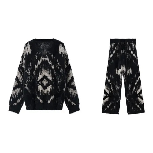 CICADAHOME Border God Пижамный комплект Женские Черный