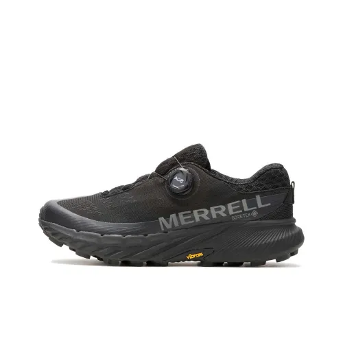 MERRELL Agility Peak 5 противоскользящие устойчивые к истиранию низкие кеды для бега по пересеченной местности Женские Черные