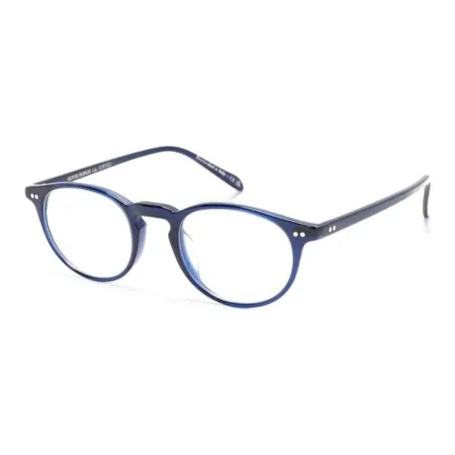 Oliver Peoples Ацетат Круглые Оправы для Очков Унисекс Синий