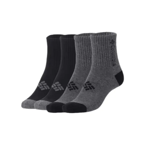 Columbia 4 шт Серый + Черный Унисекс MID Носки до икры