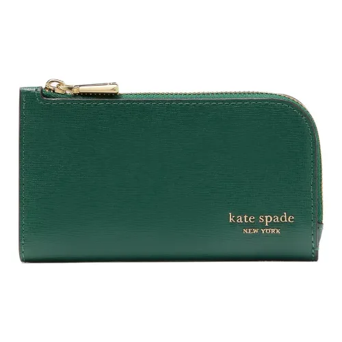 Kate Spade Крестообразная текстура кожа кошелек маленький женский Rocket SALAD