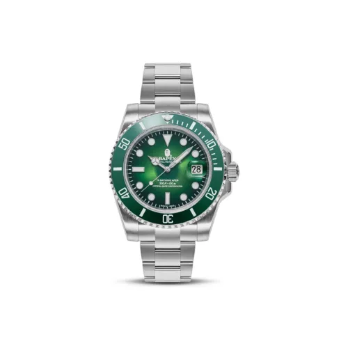 A BATHING APE Механические часы Movement унисекс, 41 мм, зеленый