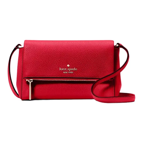 Kate Spade Leila Litchi Grain Leather Crossbody Bag Mini Women's Cherry Red