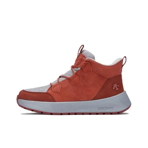 DESCENTE Ski Style Термостойкий Устойчивый к истиранию Противоскользящий Короткий Сноубутсы Женские Красный