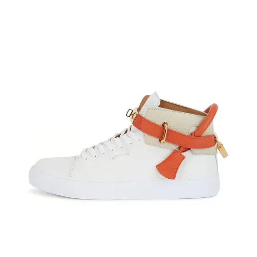 Кроссовки для скейтбординга Buscemi High Top Белый Оранжевый Мужские