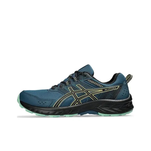 Asics Gel Venture 9 Low Top Trail Беговые кроссовки Мужские Темно-синие