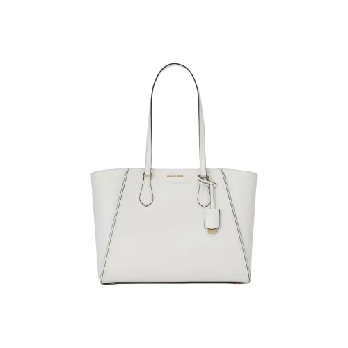 MICHAEL KORS TARYN Коровья кожа Тоут Сумка Сумка для покупок Сумка Сумка через плечо Большая Женская Оптический белый
