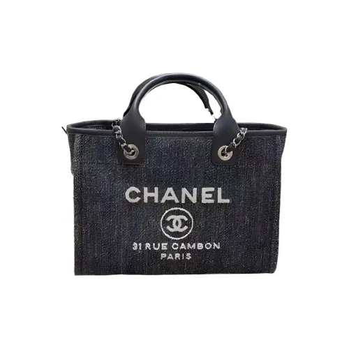 CHANEL 22Bag Деним БЕACH BAG Тоут Сумка Сумка для покупок Сумка через плечо Сумка Большая Женская Деним