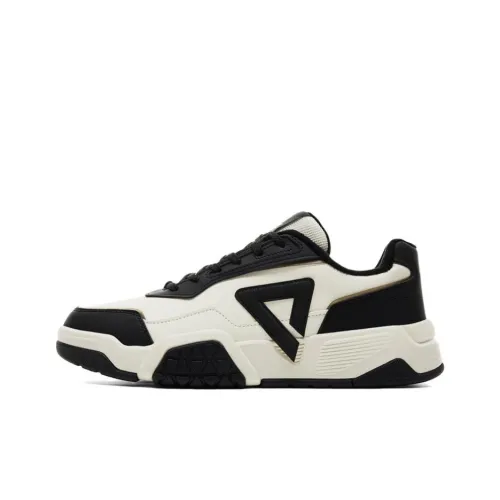 PEAK Slip-resistant Abrasion-resistant Low Top Casual Shoes Men's White Black PEAK Противоскользящие Износостойкие Низкие Топ Повседневная Обувь Мужская Белый Черный