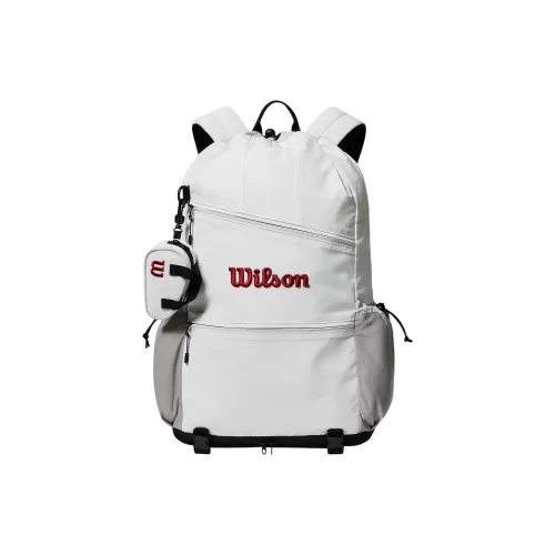 Wilson Polyester Backpack Unisex White